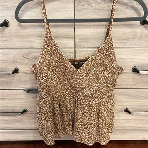Old Navy Brown Patterned Sleeveless Top